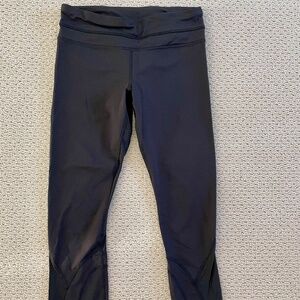 Lululemon Up The Pace Black Cropped Leggings Size 6 and Size 4
